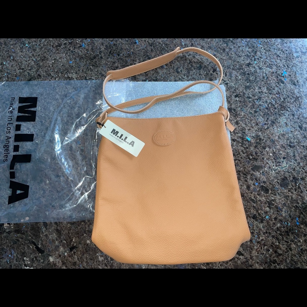 MILA Luxury Crossbody Bag- Capuccino